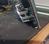 Raspberry Pi 4B - Fan Clip On Bracket / Stand for 7" Display 3D model