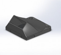 1" fan duct bottom 3D model