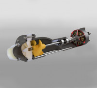 Water Jet Propulsion System 3D model