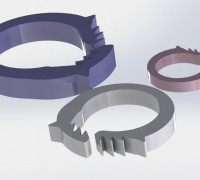 Hose clamp 3D model