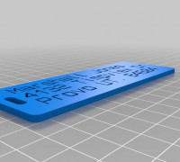 Marshall luggage label 3D model