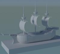 Boat 3D 3D model