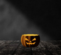 Pumpkin Cupholder 3D model