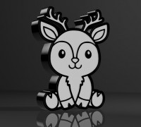 Reindeer lamp 3D model