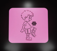 SOCCER STENCIL #2 3D model