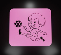 Soccer Stencil #1 3D model