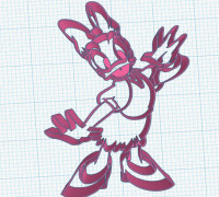 daisy duck disney 3D model