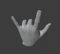 Rock n Roll Key Holder 3D model