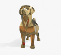 Dog Geometric 3D model