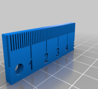 Keychain Ruler 50mm 3D model