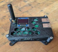 MMDVM Simplex and Raspberry Pi 3 enclosure 3D model