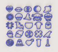 HALLOWEEN COOKIE CUTTER PACK 3D model