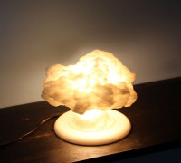 Nuke Lamp with stand (lamp base) 3D model