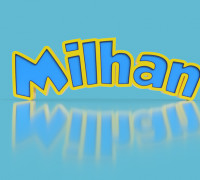 BRIGHT NAME MILHAN 3D model