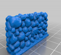Stone Wall (Short) 3D model