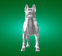 A German shepherd 3D model