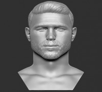 Canelo Alvarez bust for 3D printing 3D model