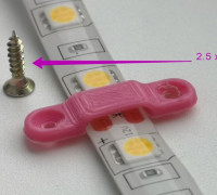LED strip mount 3D model