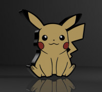 Pikachu Lamp V2 3D model