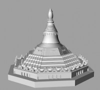 global pagoda 3D model