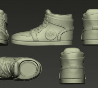 Flower pot shoes 3D model