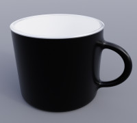 small mug - cup 3D model