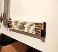Metric folding rule wall mount 3D model