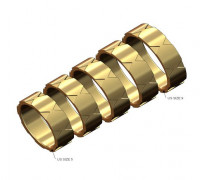 Double triangular pockets band US sizes 5to9 3D print model 3D model