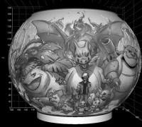 litho pokemon 3D model