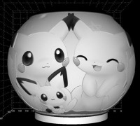 litho pokemon 3D model