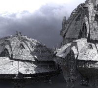 Jupiter alien Temple 2 designs 3D model