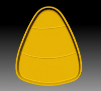 CANDY CORN BATH BOMB MOLD 3D model