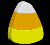 CANDY CORN SOLID SHAMPOO AND MOLD FOR SOAP PUMP 3D model