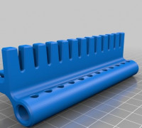 Cable Comb & Strip Holder 3D model