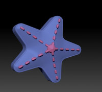 Starfish - MOLD BATH BOMB, SOLID SHAMPOO 3D model