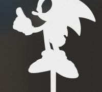 Sonic Topper 3D model