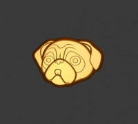 Pug Stl File 3D model