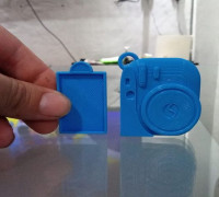 Polaroid camera keychain 3D model