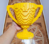 Pixel Trophy / Trofeo Pixelado 3D model