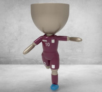Robert pot player from Venezuela 3D model