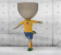 Robert pot player from Brazil 3D model