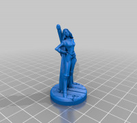 Female Elf Bard - Upscaled  3D model