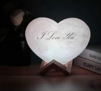Lithophane Heart Lamp 3D model
