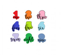 Number Set #1 Cookie Cutters 3D model