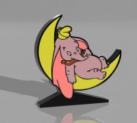 dumbo moon lamp 3D model