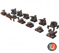 Goblin Tanks for Grimdark Future 3D model