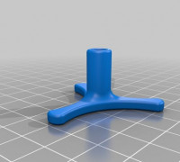 Stepper motor feed knob 3D model