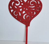 Trival Heart Topper 3D model