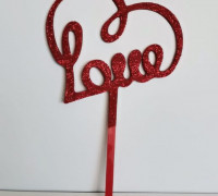 Love Heart Topper 3D model