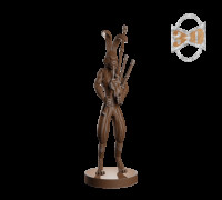 Harefolk with a bagpipe 3D model